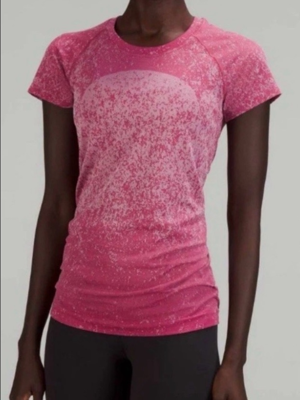 lululemon athletica Pink Gradient Short-Sleeve Active Tee